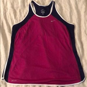 NWOT Pink and purple Nike drifit workout tank